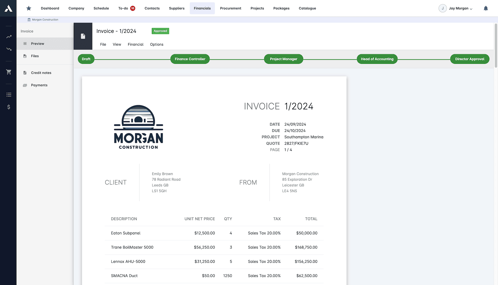 Sales Invoice Management screenshot