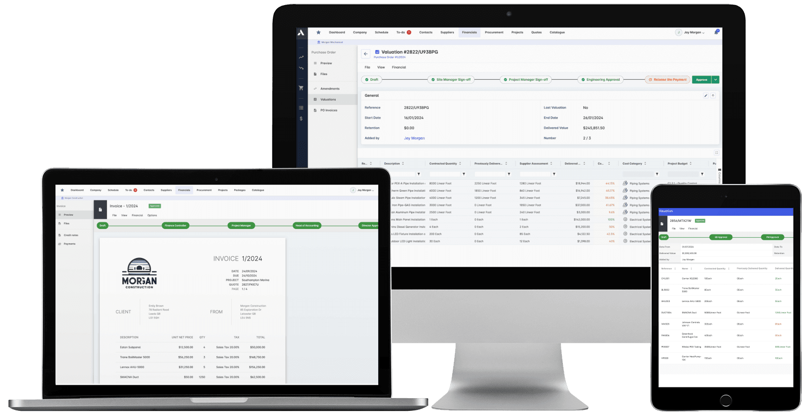 Construction Financials screenshot