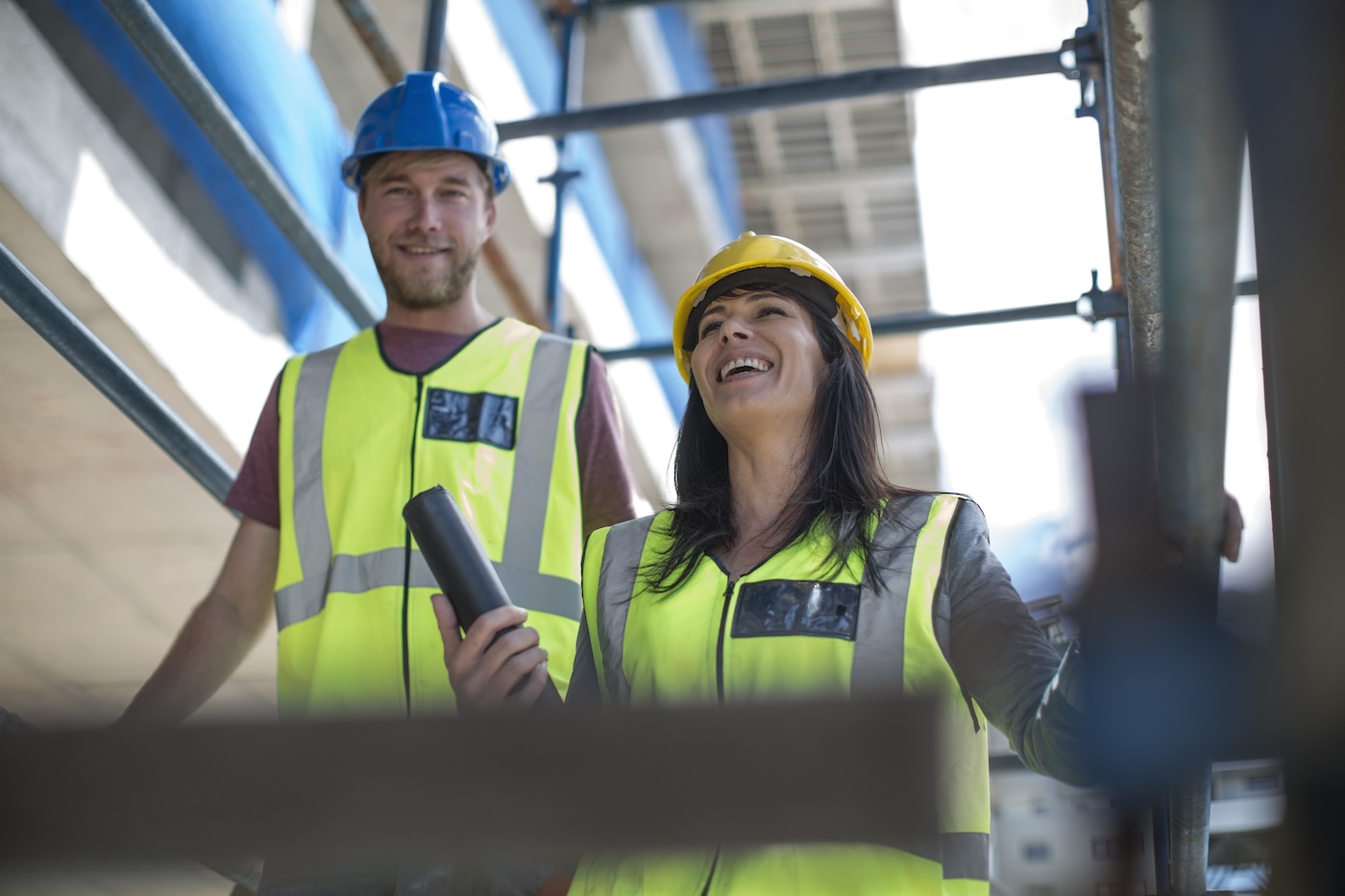 Construction site background