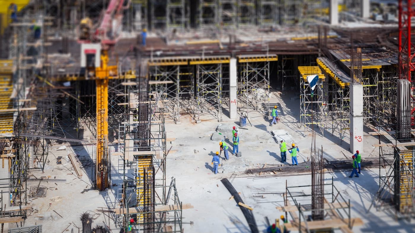 Construction site background