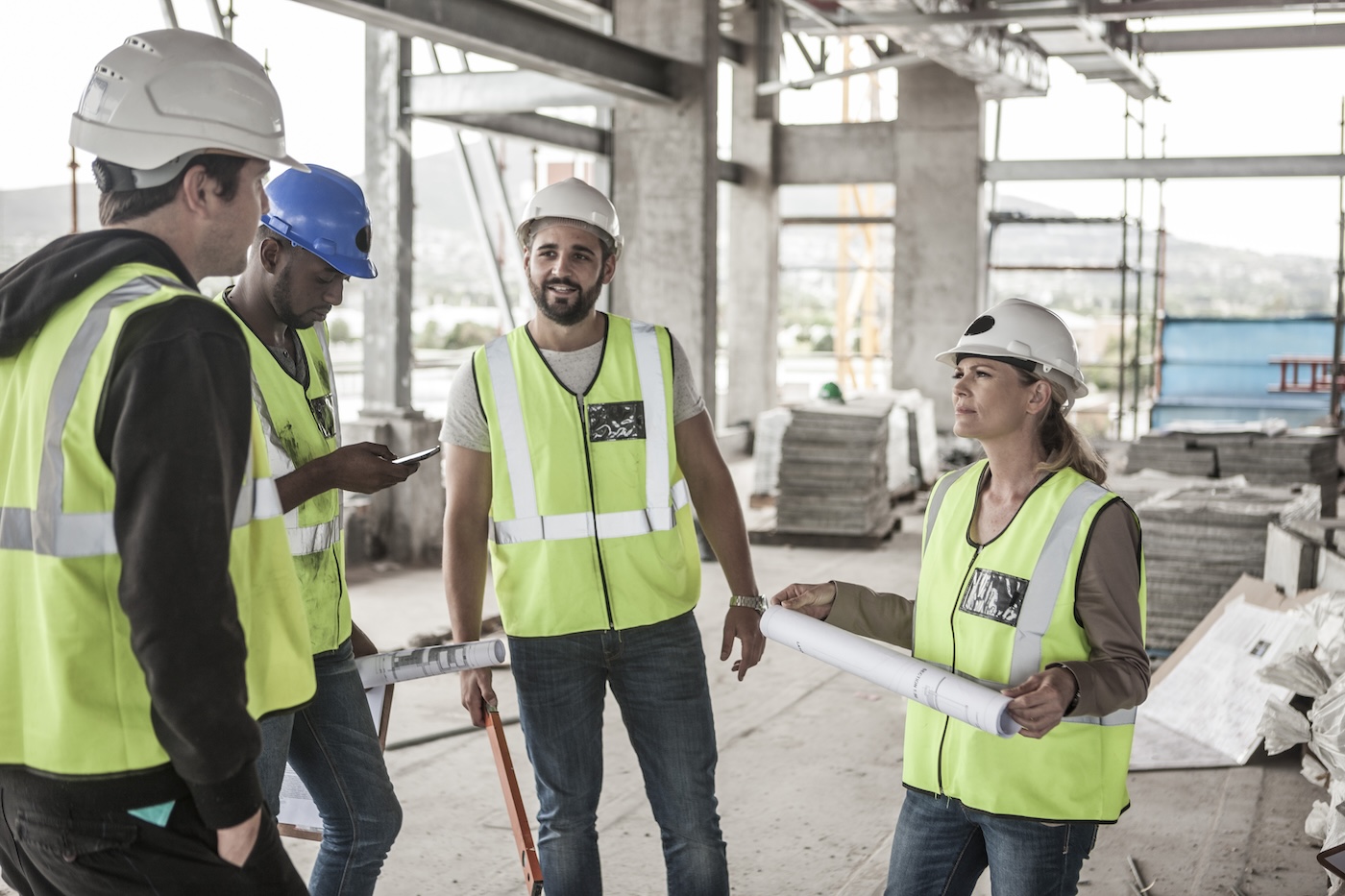 Construction site background