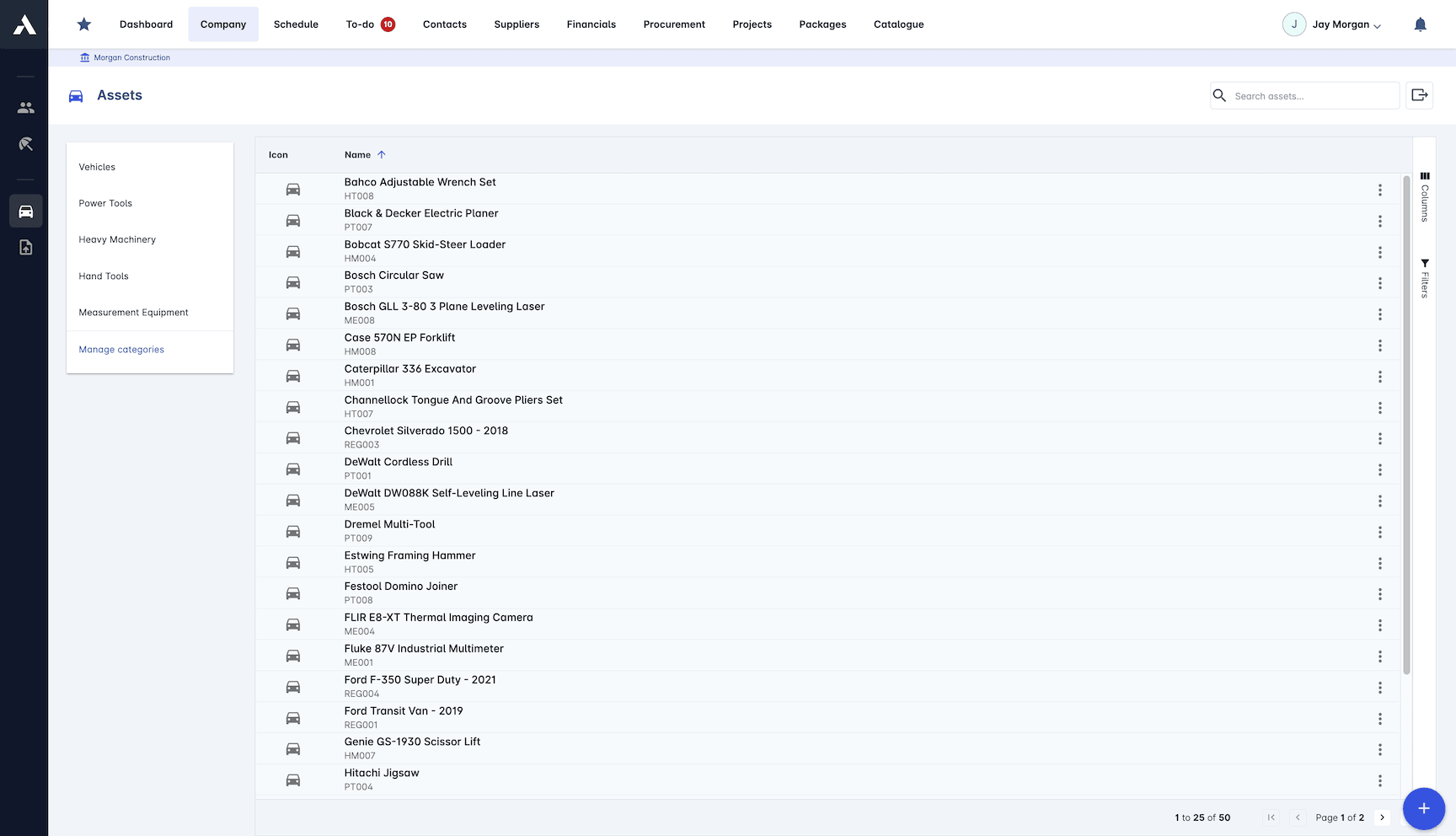 Plant Lifecycle Management screenshot
