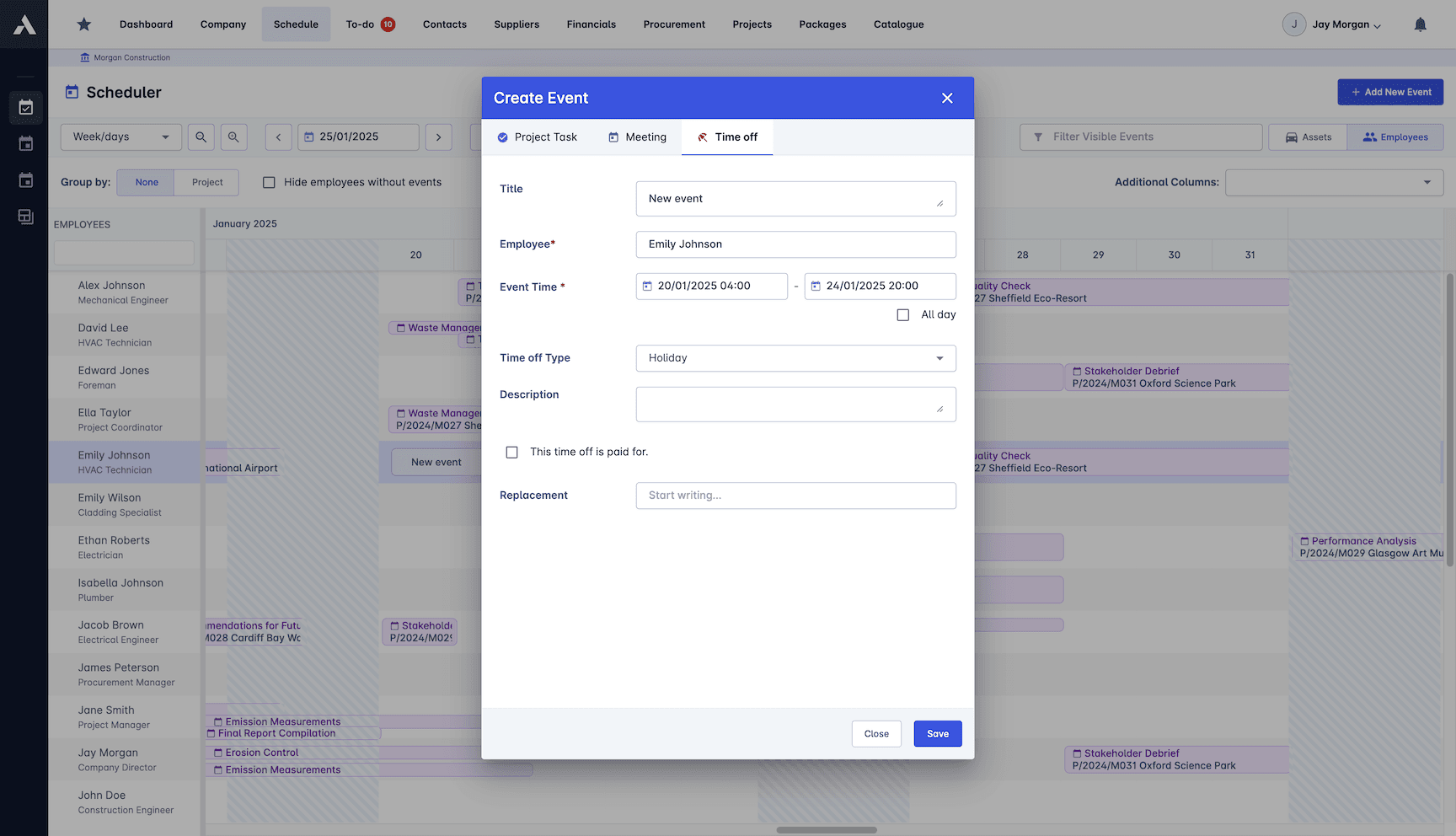 Leave Management screenshot