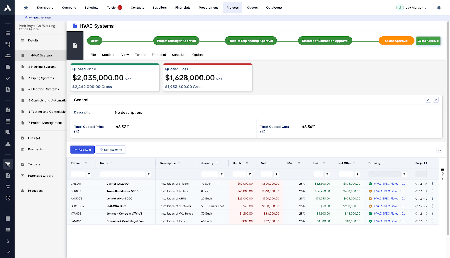 Pay Application Management screenshot