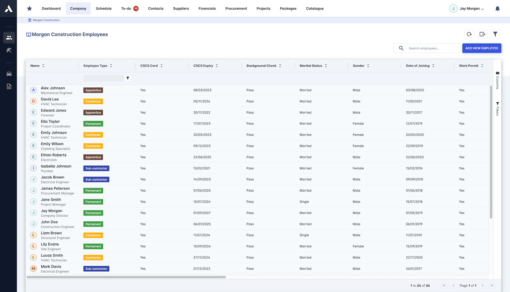 Employee Management screenshot