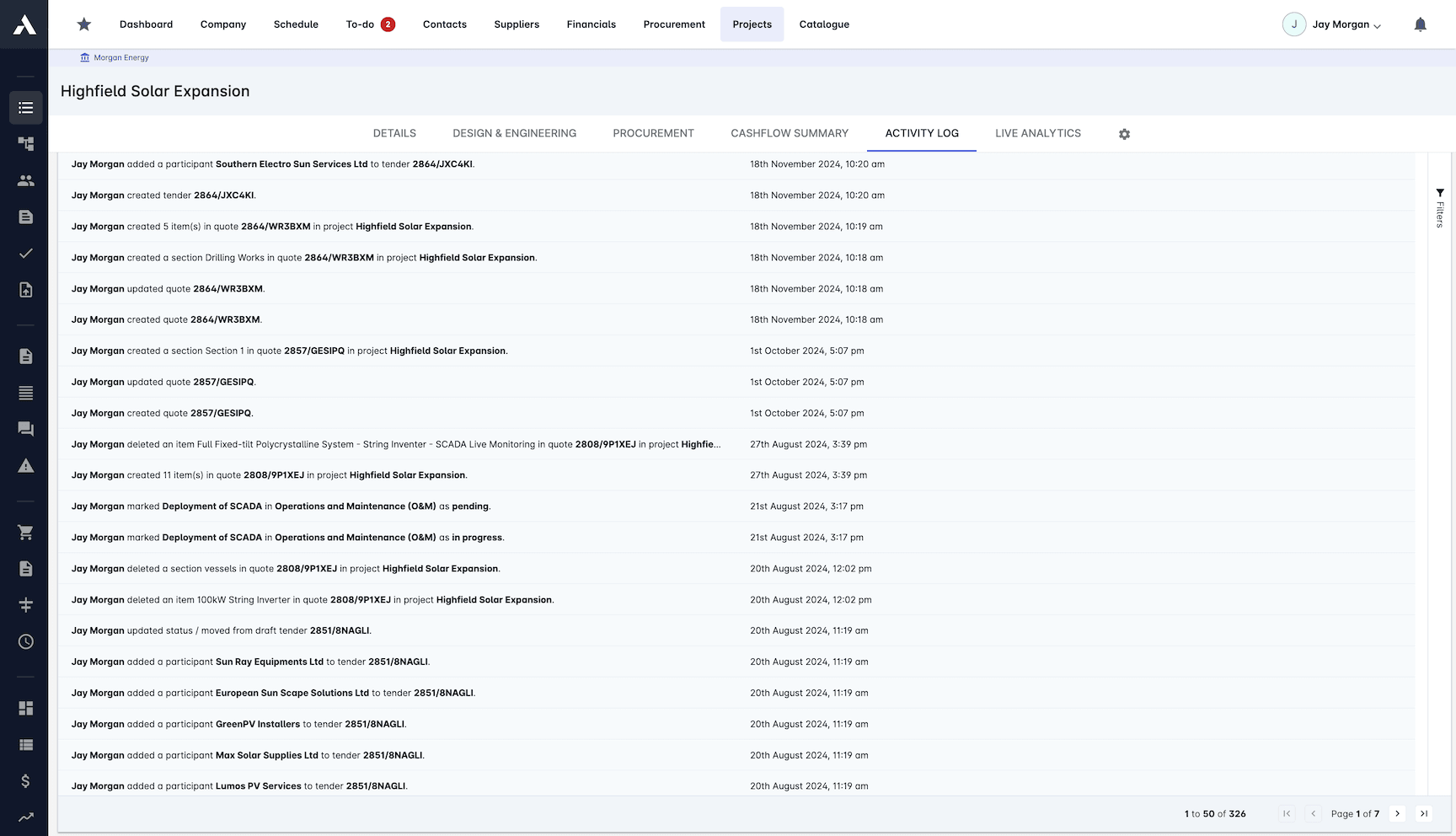 Compliance Tracking screenshot