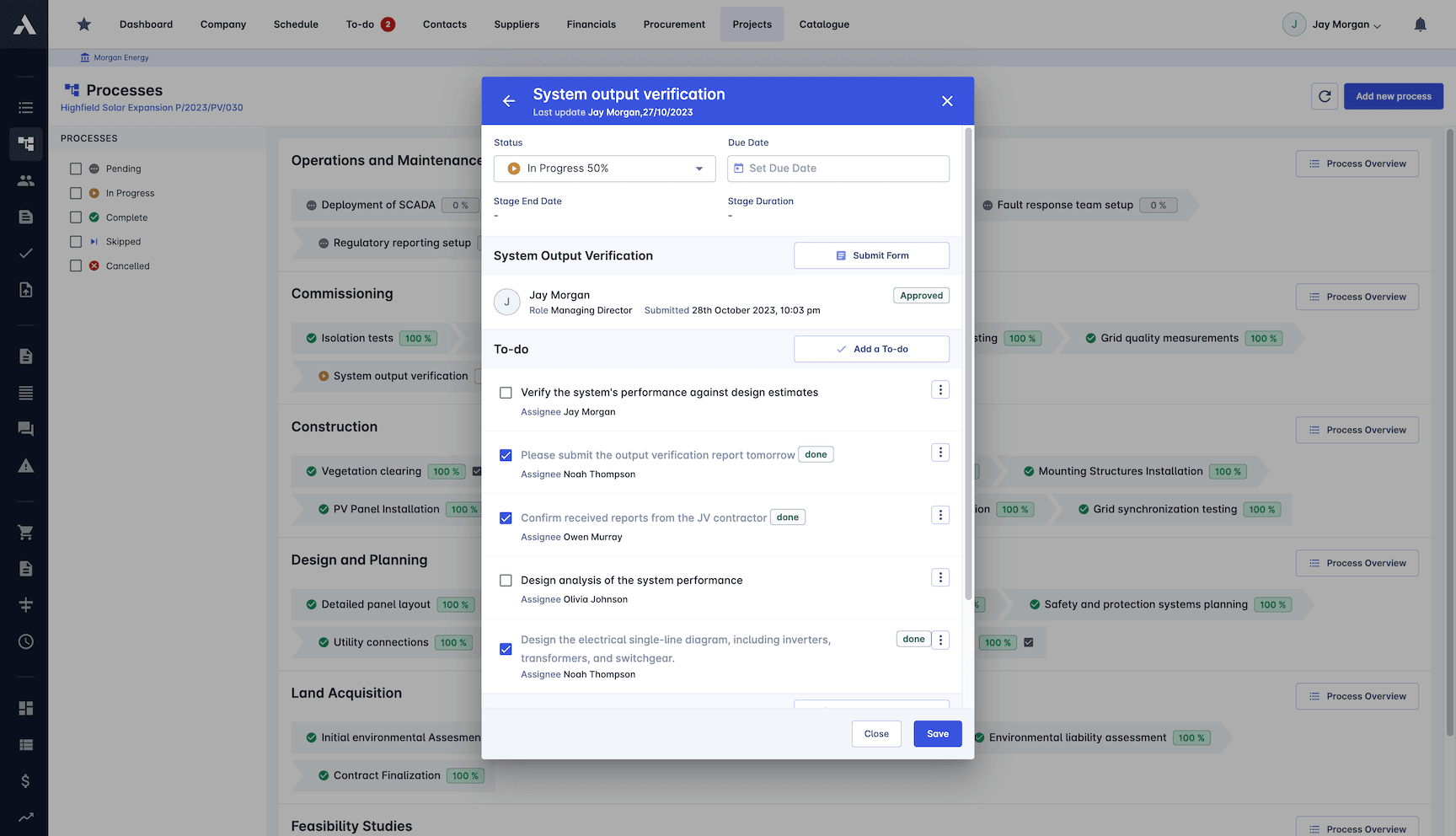 Project Organization screenshot