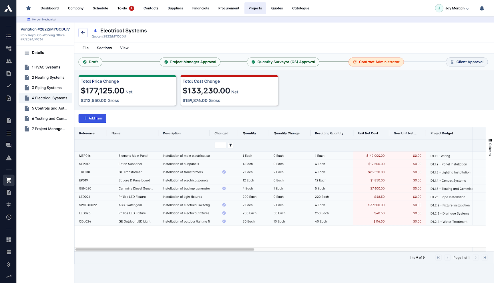 Financial Control screenshot