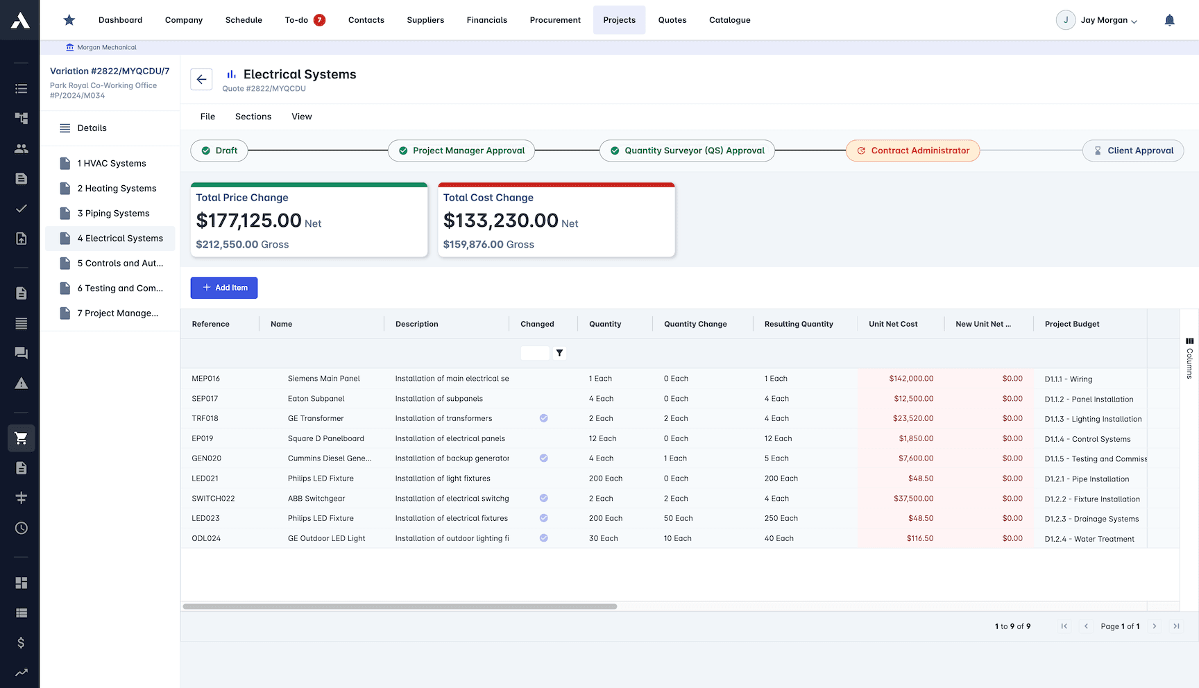 Financial Control screenshot