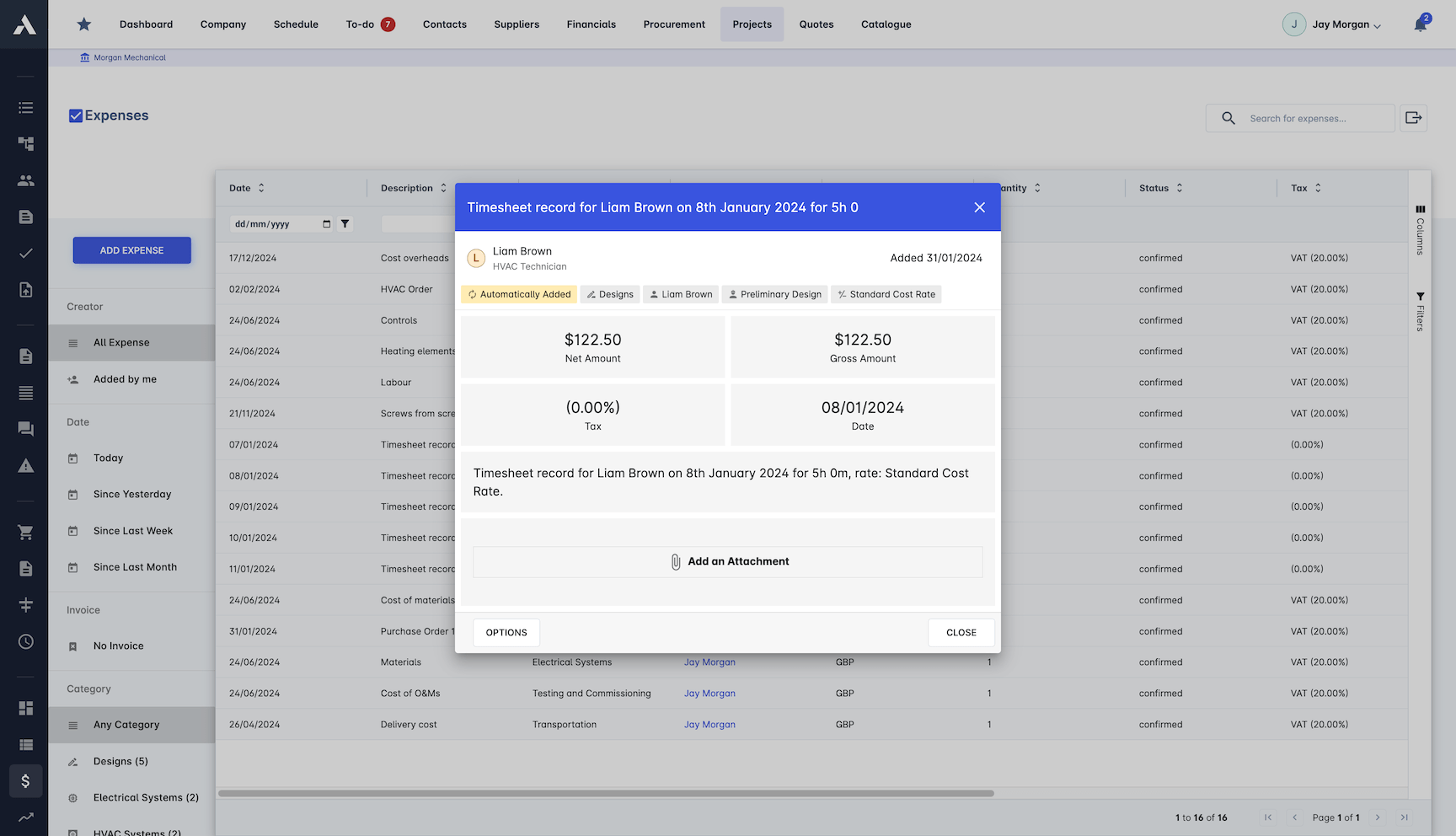 Custom Rate Calculations screenshot