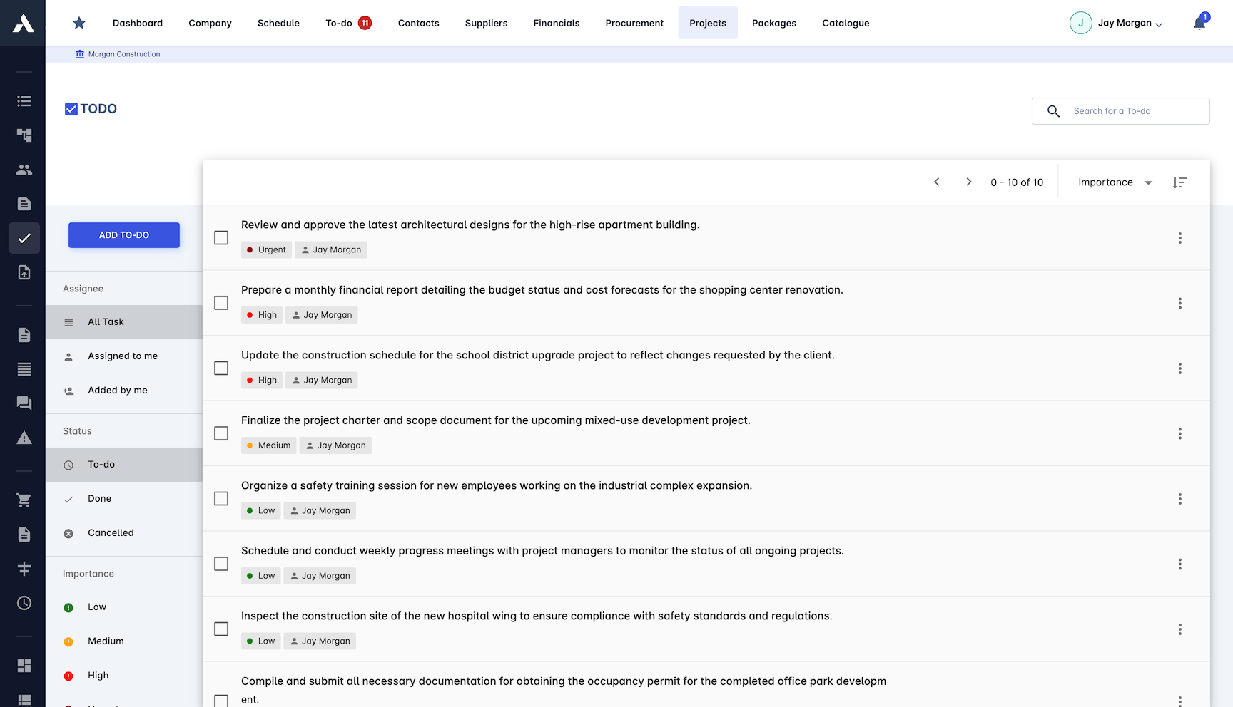 Task Management screenshot