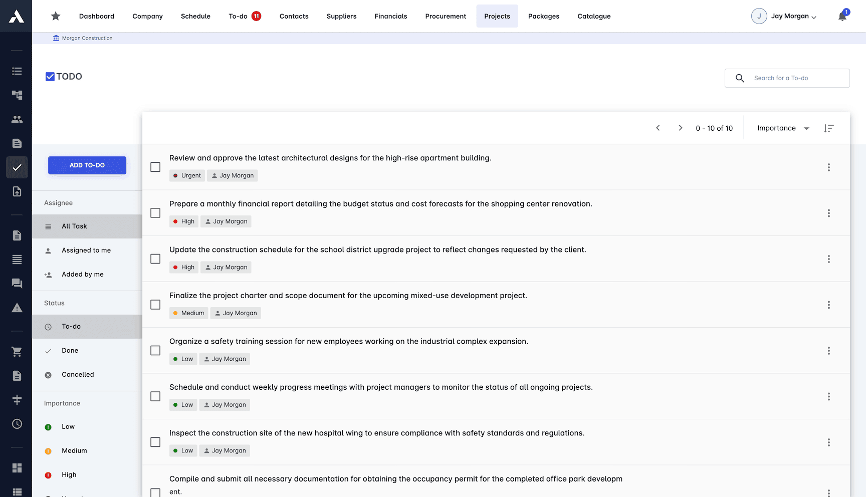 Task Management screenshot