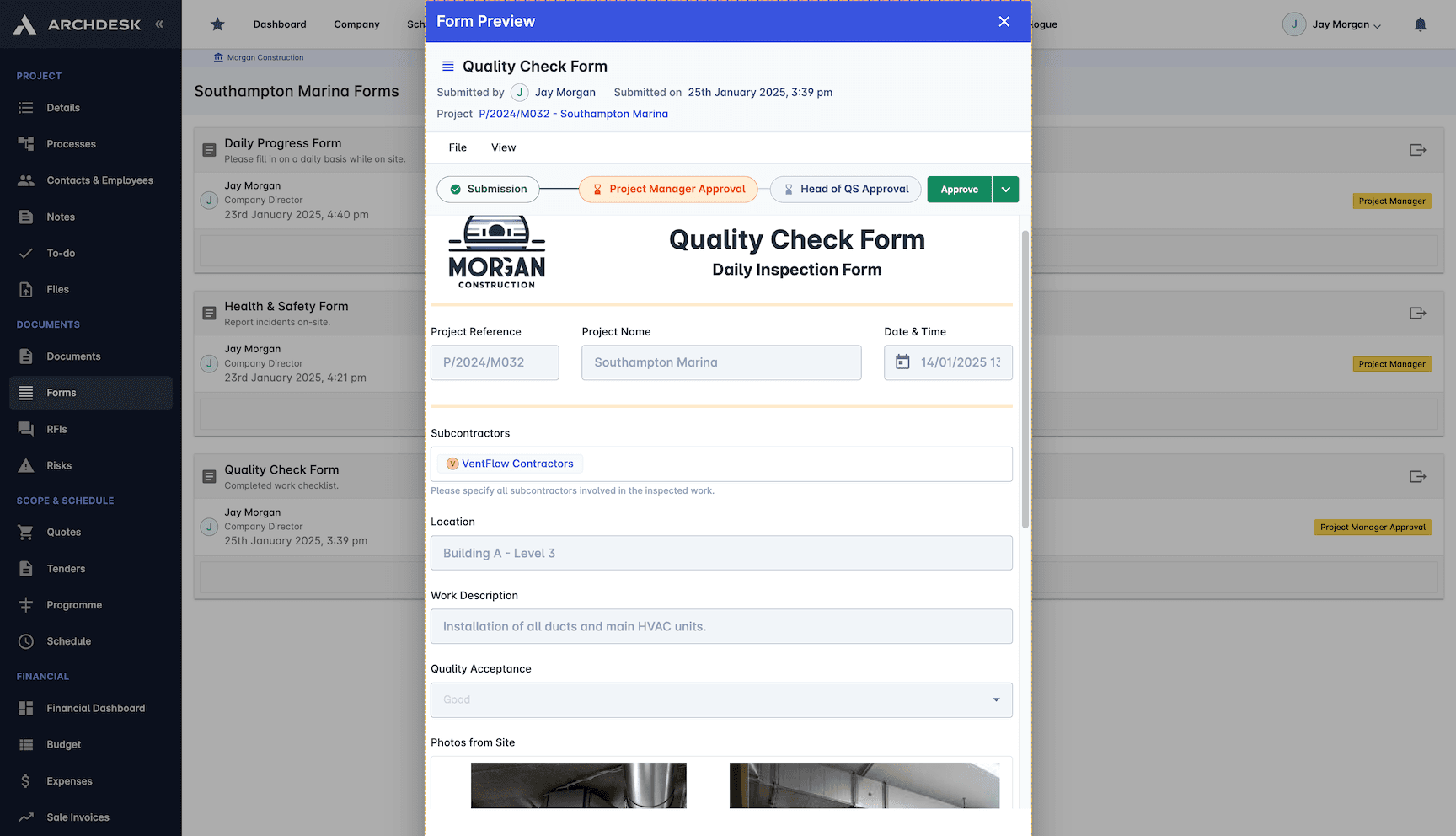 Site Safety Inspections screenshot