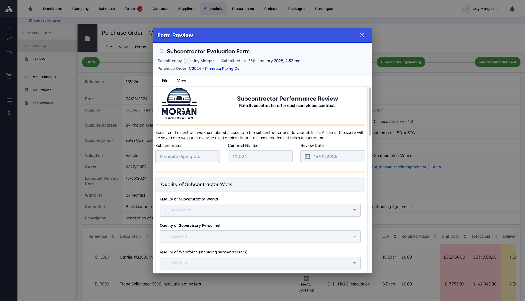 Performance Tracking screenshot