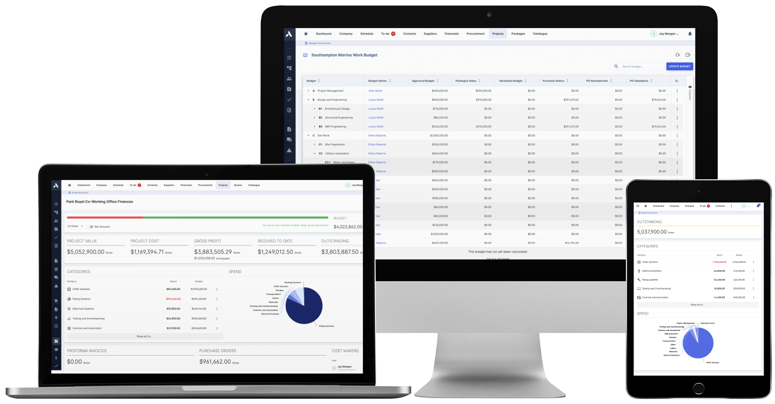 Construction Cost Control Software with Live CVR | Archdesk