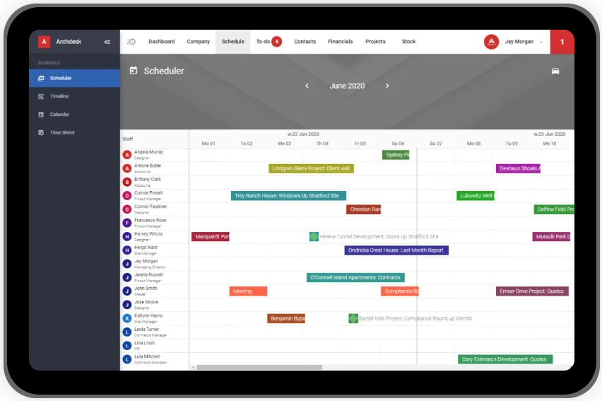 The 15 Best Construction Scheduling Software Tools In 2023   Archdesk Scheduling2 