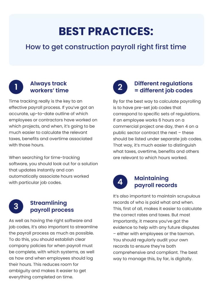 Best practices: How to get construction payroll right first time