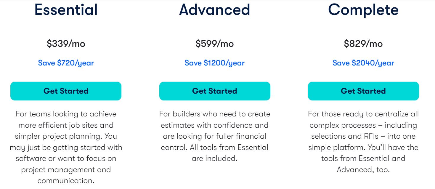 Buildertrend pricing