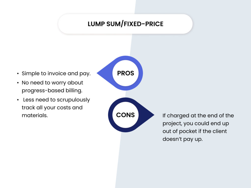 Lump sum/Fixed-price Pros & Cons