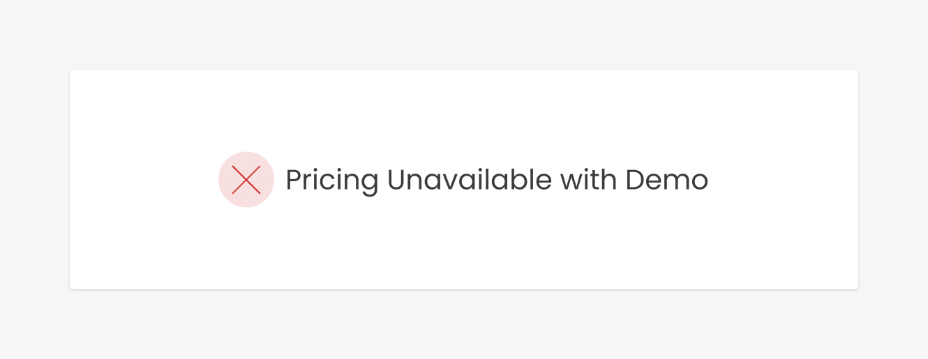 Pricing Unavailable