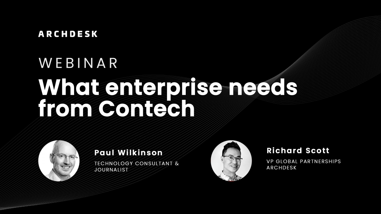 Webinar - What construction enterprise needs from construction tech ...